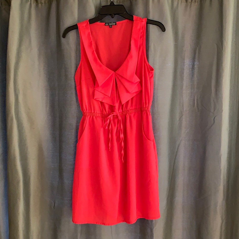 Red pocket dress